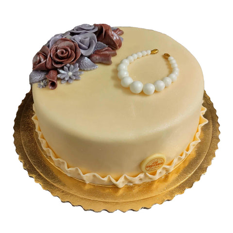 Tort perłowa bransoletka