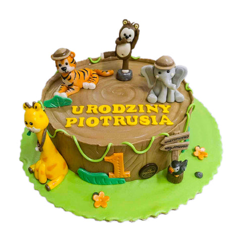 Tort urodzinowe zoo