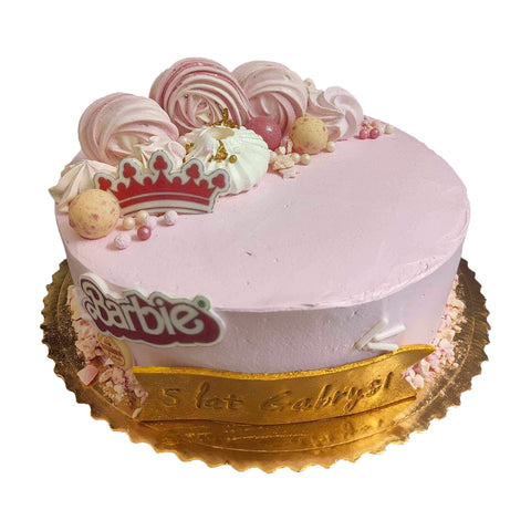 Tort z logo Barbie