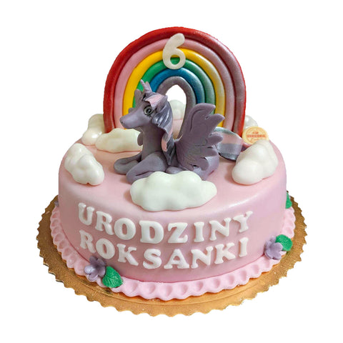 Tort z jednorożcem