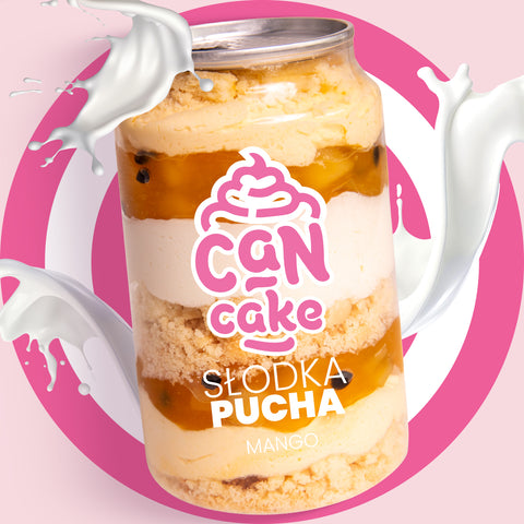 Słodka Pucha Can Cake mango, 6 szt.