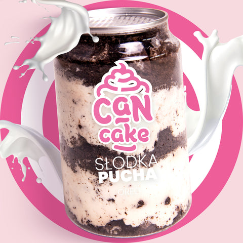 Słodka Pucha Can Cake oreo, 6 szt.