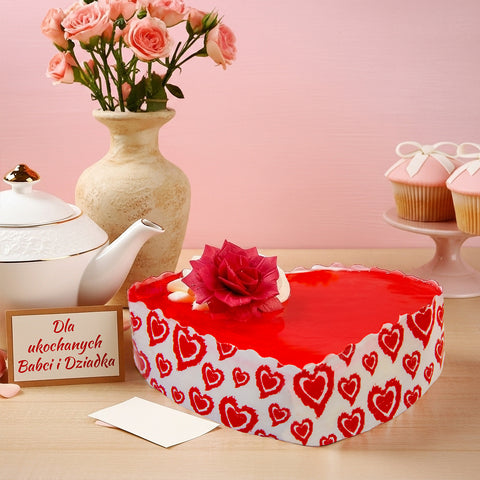 1 szt. Deser serce na Dzień Babci i Dziadka